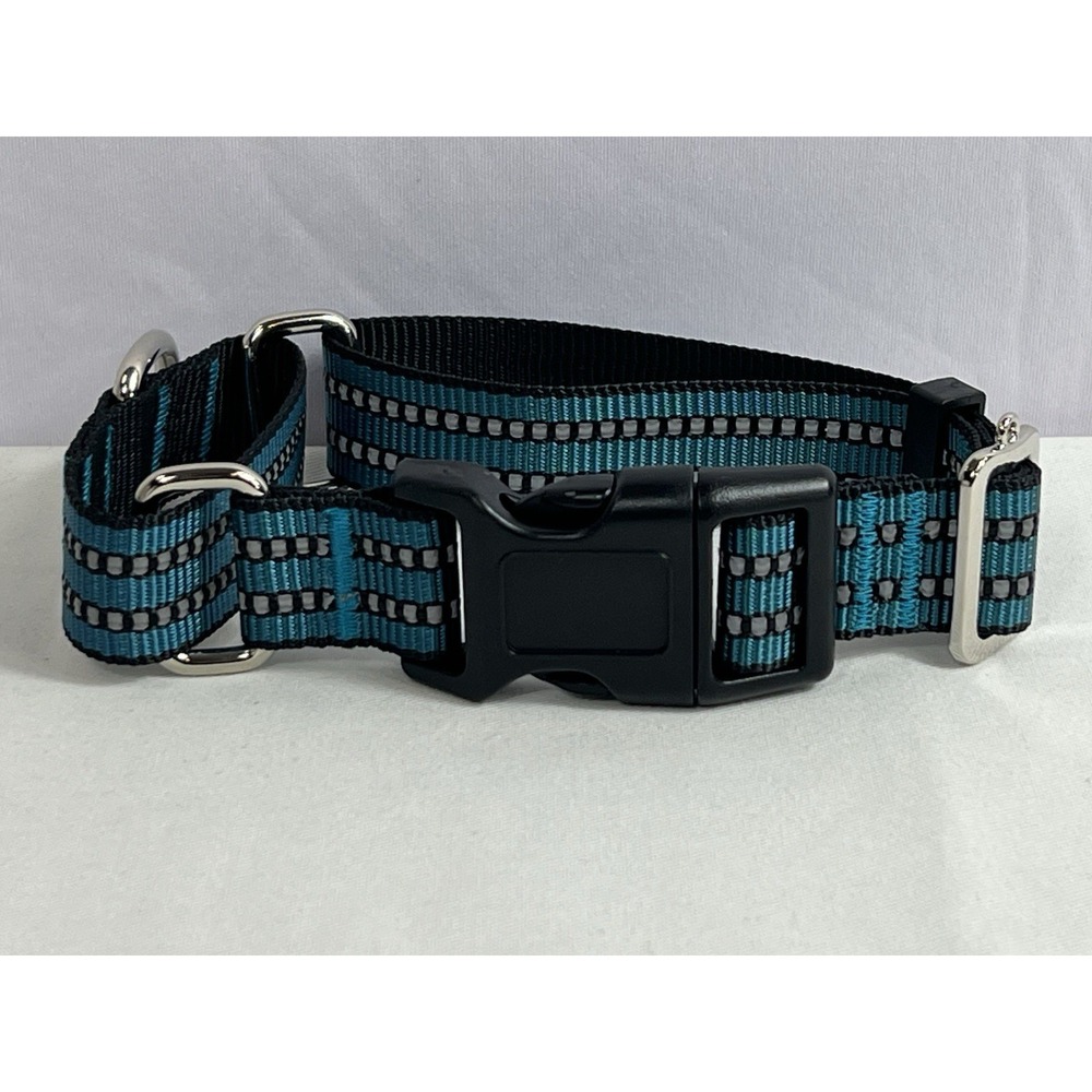 Martingale Dog Collar , Adjustable Nylon Reflective Collar‎ With Quick Release M